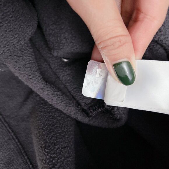 The North Face Women's Knit Stitch Fleece Pullover Top Charcoal Black Size M - Picture 9 of 9